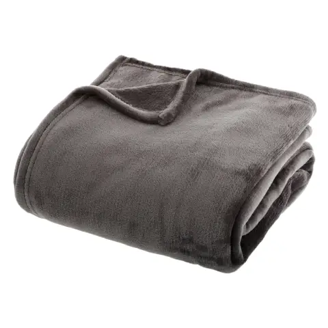 Dark Grey Flannel Blanket 130x180cm