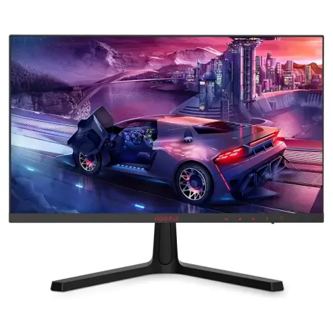 KOORUI 24" Gaming-Monitor, FHD, VA, 165Hz/1ms, Adaptive Sync, DCI-P3 85%, 2×HDMI, DP, neigbar, Schwarz