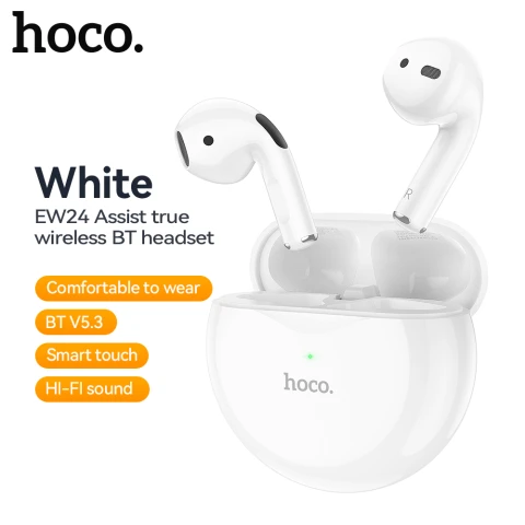 HOCO EW24 Wireless Bluetooth Earbuds IOS/Andriod/Windows - White