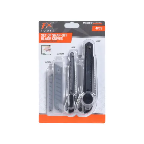 FX Tools Cutting knives 4-piece aluminum