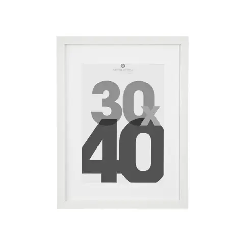Atmosphera Cadre photo Éva blanc - 30 x 40 cm