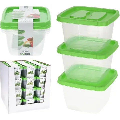 BOÎTE DE RANGEMENT 1360ML LOT DE 3 PCS