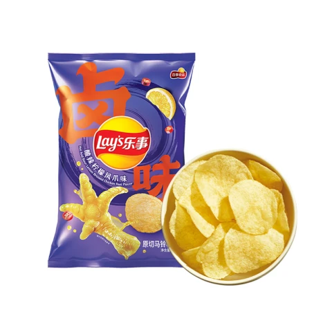 [Produit à date courte]Lays Chips de pommes de terre Lay's au goût de pattes de poulet braisées au citron et à l'aigre-douxDate de péremption2025/11/14