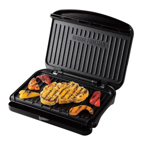 George Foreman Fit Grill - Medium, Black, Non Stick, Compact, Fast Heat Up, Energy Saving, Adjustable, Stylish - 25810