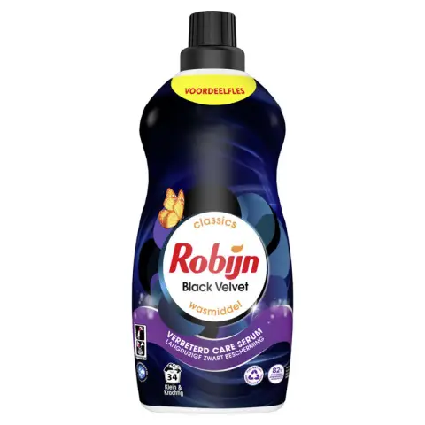 ROBIJN Small & Powerful Detergent Black Velvet 34 Washes 1.19 liters