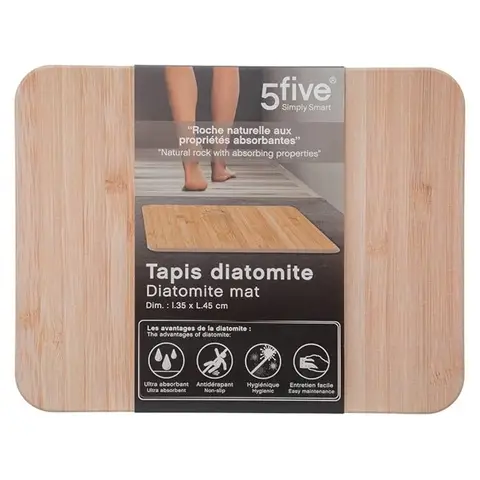 Bambus-Diatomeen-Badematte 35x45cm