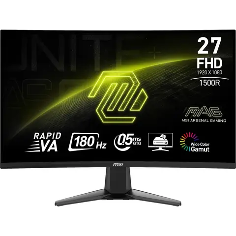 MSI MAG 27C6F computer monitor 68,6 cm (27") 1920 x 1080 Pixels Full HD LCD Zwart