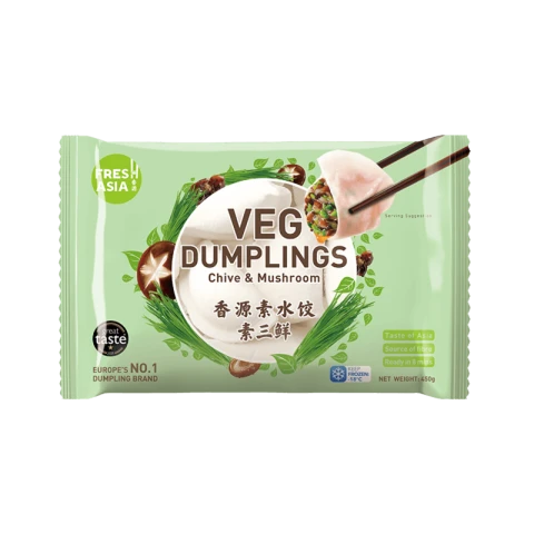 Freshasia Vegetarian Dumpling 450g Vegetarian Trio Dumplings