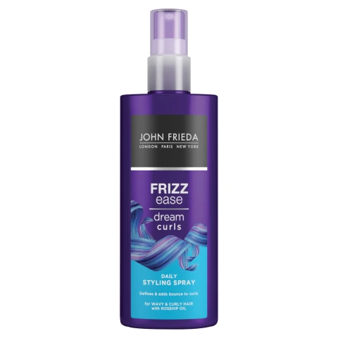 John Frieda Frizz Ease Dream Curls Daily Styling Spray for Naturally Wavy & Curly Hair 200ml