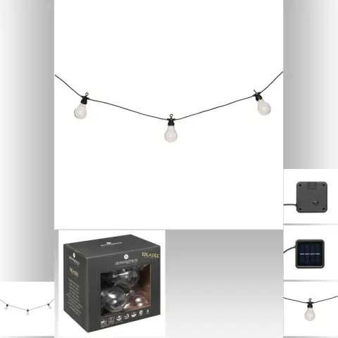 Gouden Transparante Solar Buitenverlichting 10 Lampen 500cm