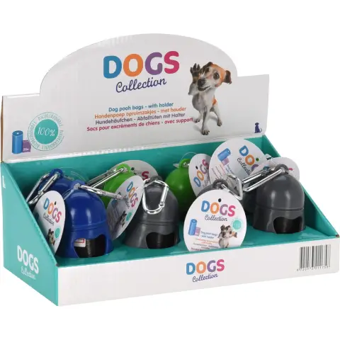 Dogs Collection Honden Zakjes met Houder Zakken voor uitwerpselen 20 Stuks Assorti