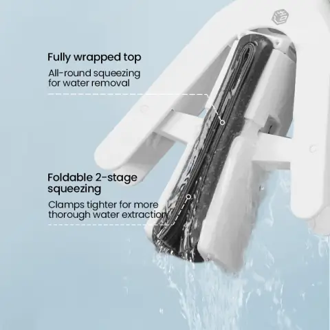 J.Zao Sponge Mop 38cm - Large Water-absorbing Sponge Mop Sponge Mop 38 cm - Household - 2 Sponge Heads