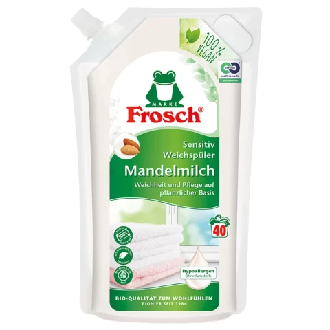 Frosch Weichspüler Sensitiv  Mandelmilch 1l 40 WL