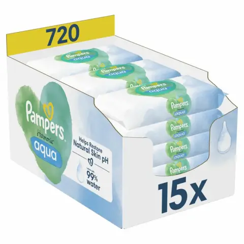 Pampers Harmonie Aqua Baby Wipes 15 * 48 sheets Aqua Baby 15*48