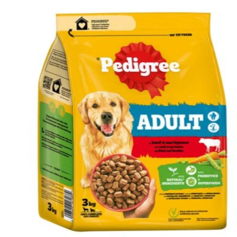 Pedigree Beutel Adult mit Rind & Gemüse 3 kg