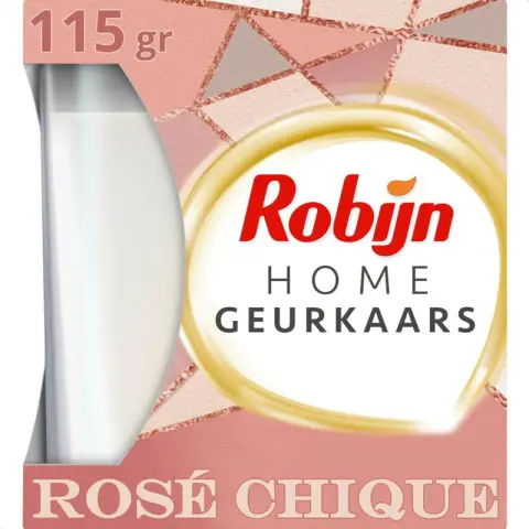 ROBIJN Home Geurkaars Rosé Chique 115g