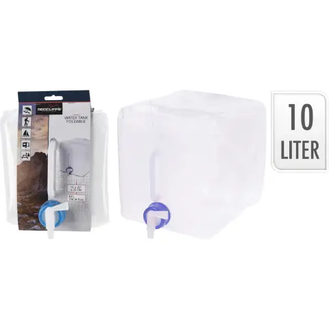 Redcliffs Foldable Water Tank for Outdoor Sports Camping Polypropylene 19 x 20 x 25 cm 10L