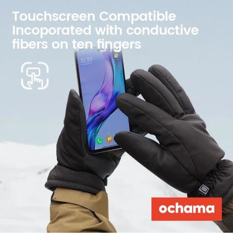 J.Zao Fietshandschoen, maat L - Touch screen handschoenen, zacht gevoerde Handschoenen winterhandschoenen voor koud weer
