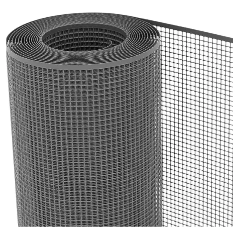 Filet de protection en plastique pour balcon et terrasse TENAX Quadra 10 Anthracite 1x30 m