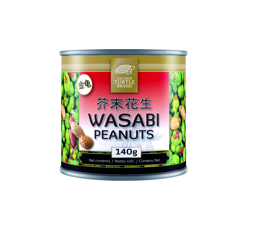 [Produit à date courte]Golden Turtle Cacahuètes Golden Turtle enrobées de wasabi 140 gDate de péremption2025/10/25
