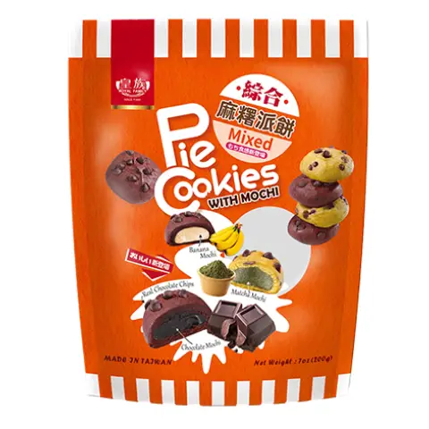 RF Pie Cookies with Mochi - Assorted 皇族綜合麻糬派餅-巧克力香蕉抹茶200g