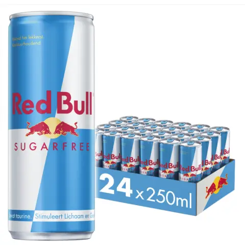Red Bull Energy Drink Sugar Free 250mlx24 [€3.6 deposit] Sugar Free
