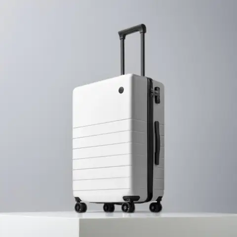 J.Zao 26-Inch Harde Koffer met Zwenkwielen - Grote Capaciteit, Moeiteloze Mobiliteit, Wolkwit 26 Inch / Wit