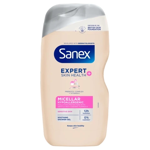 Sanex Expert Skin Health+ Micellar Hypoallergenic Shower Gel 450ml