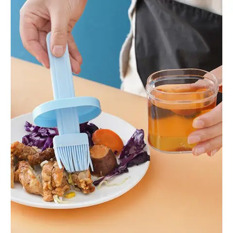 1 Stück Silikon-Ölpinsel: Temperaturbeständige Ölflasche zum Grillen, Backen und BBQ