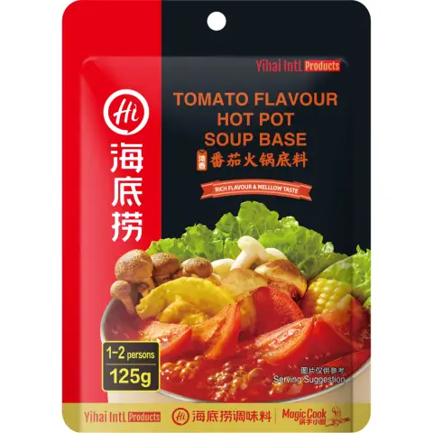 HDL Hotpot Soup Base - Tomato for one 海底撈番茄火鍋底料一人食125g