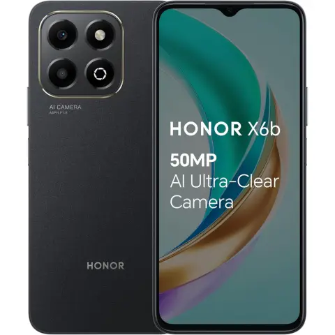 Honor X6b Smartphone 4GB+128GB Black 4G Dual SIM X6b