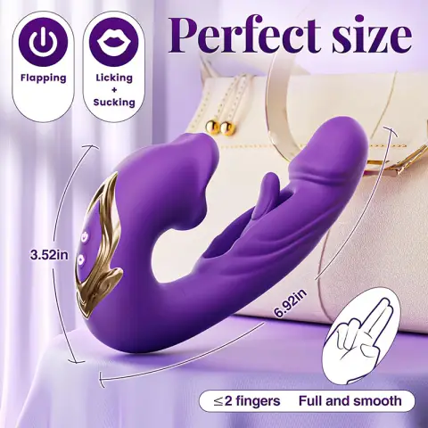 1 Packung lila wiederaufladbarer wasserdichter Massagestab, leiser, kraftvoller Vibrator für Frauen