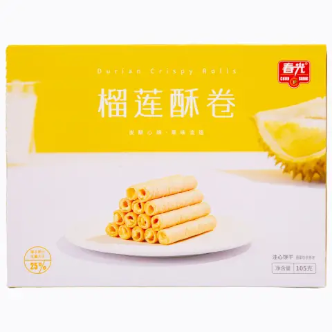 CG Durian Biscuit Roll 春光榴莲酥卷105g