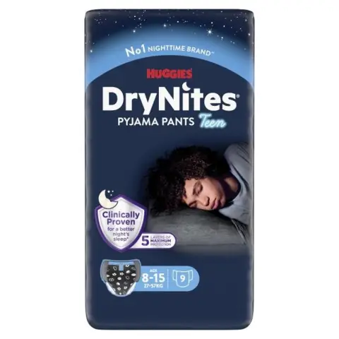 Huggies DryNites Pyjama Pants - Boys - 8-15 Years (27-57 kg) - 9 pieces