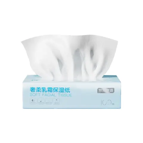 J.ZAO Luxurious Soft Cream Moisturizing Tissues, 100 Sheets x 12 Packs