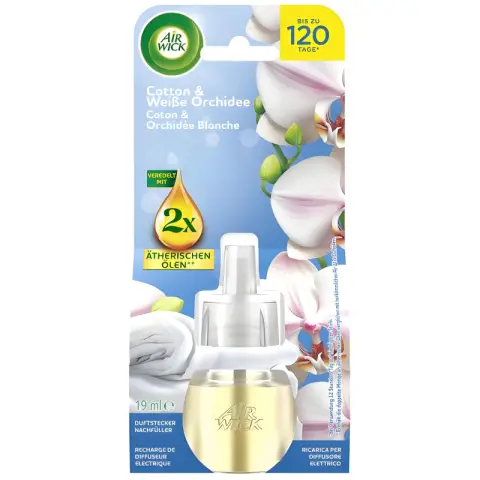 Airwick Duftstecker Nachfüller Cotton & Weiße Orchidee