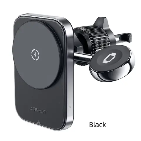 ACEFAST D18 15W Fast Wireless Charger Car Mount Holder - Black