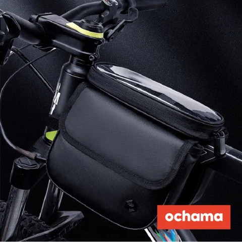 J.Zao Bicycle Front Frame Bag - Cycling Bicycle Mountain Bike Bag, Phone and Miscellaneous Storage Bag Bicycle Front Frame Bag