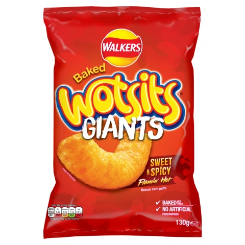 Walkers Wotsits Giants Sweet & Spicy 130g