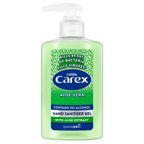 Carex Anti-bacterial Hand Sanitiser Gel Aloe Vera 300ml