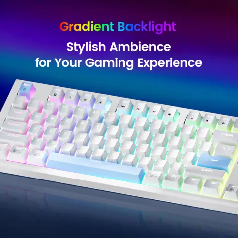 Ochama RGB wired mechanical keyboard - USB-A - US international layout - White