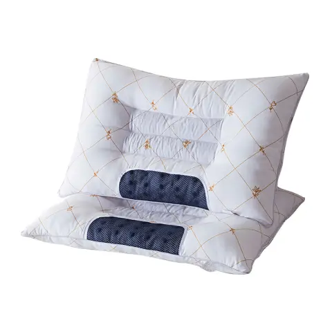 Oreiller de massage magnétique H.XUN - 1 pièce - Oreiller de massage magnétique pour le cou pour adultes - Oreiller à noyau de massage magnétique aux herbes