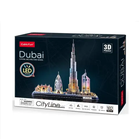 CUBIC FUN 3d Puzzle City Line Dubai LED
