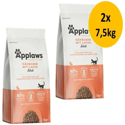 Applaws - Katzenfutter - Lachs für Erwachsene - 7,5kg