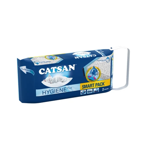 CATSAN Smartpack - Litière et bac à litière prêts à l'emploi, 2 x 4 L