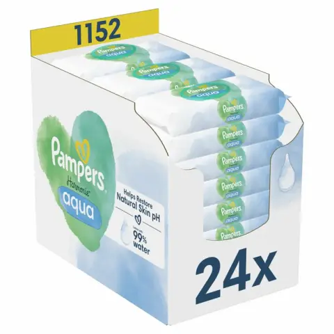 Pampers Baby Wipes Harmonie Aqua 24 packs of 48 = 1152 pcs Aqua Baby 24*48