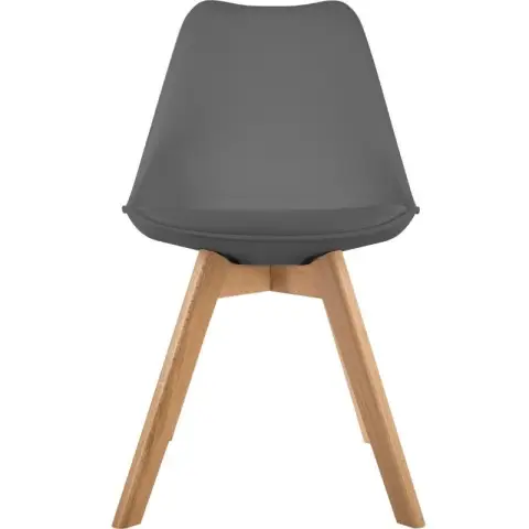 Chaise Baya en PP gris foncé