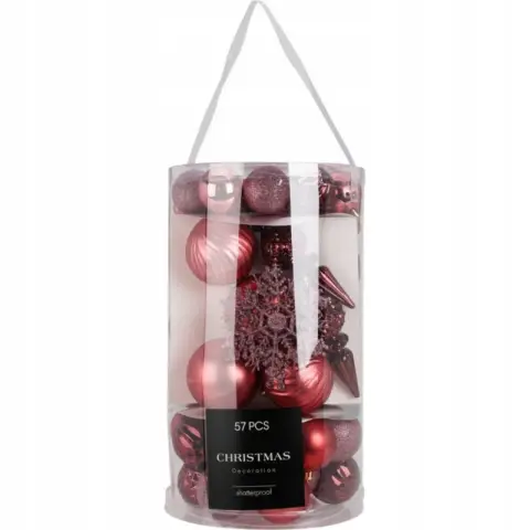 Decoratieve ballen - Set van 57