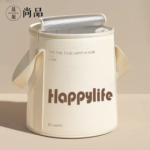 Leli Portable Foot Soak Bucket Folding Foot Soak Bag Thickened Thermal Insulation Foot Bathtub, Can Soak Lower Legs, with Cover