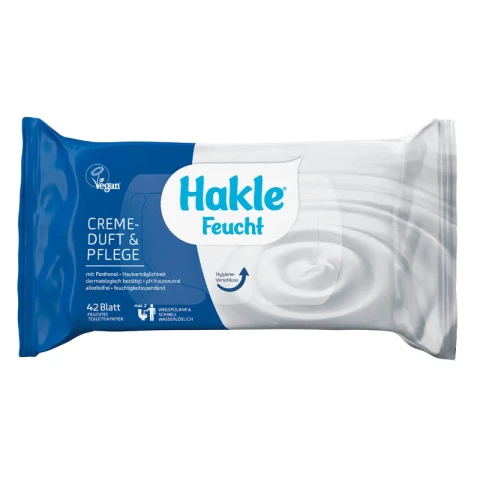 Hakle Feucht Toilettenpapier Cremeduft & Pflege
